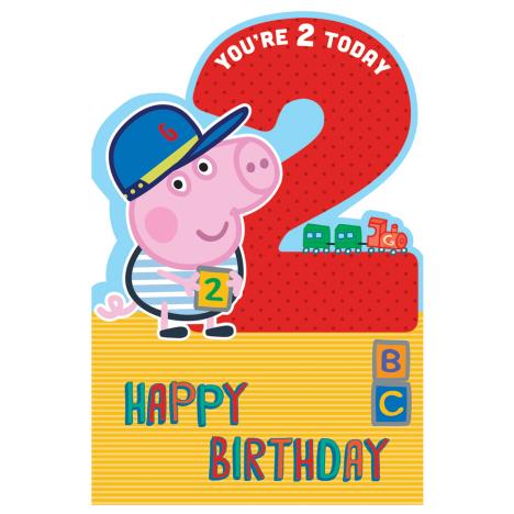 2 Today George Peppa Pig Birthday Card £0.99